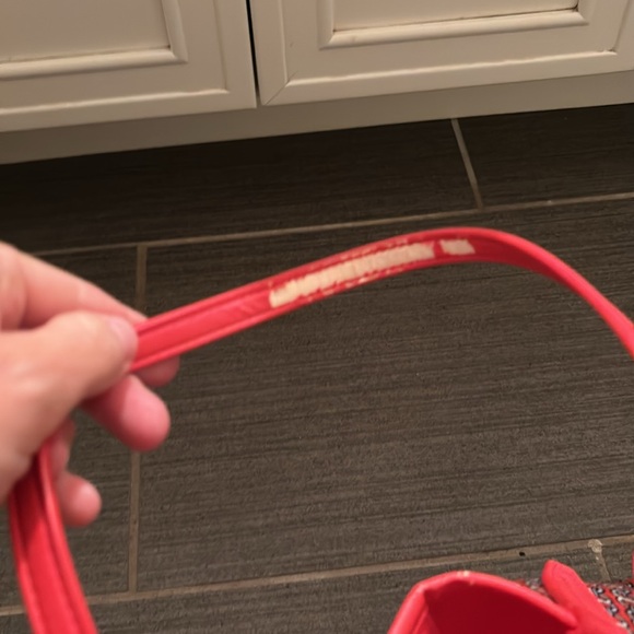 Tory Burch Red and Blue Tote Bag - Picture 8 of 9